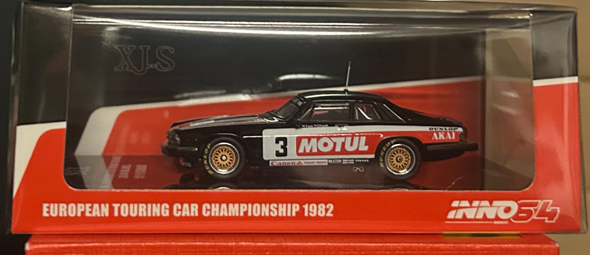 JAGUAR XJ-S RHD #3 TWR MOTUL "ETCC" 1982 1/64 DIECAST INNO MODELS IN64-XJS-TWR3