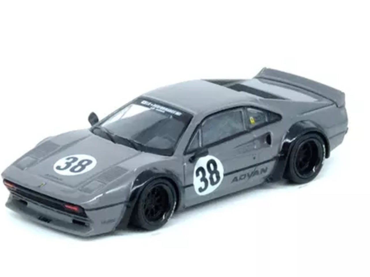 LBWK (LIBERTY WALK) 308 GTB #38 GRAY 1/64 CAR BY INNO MODELS IN64-LBWK308-GREY