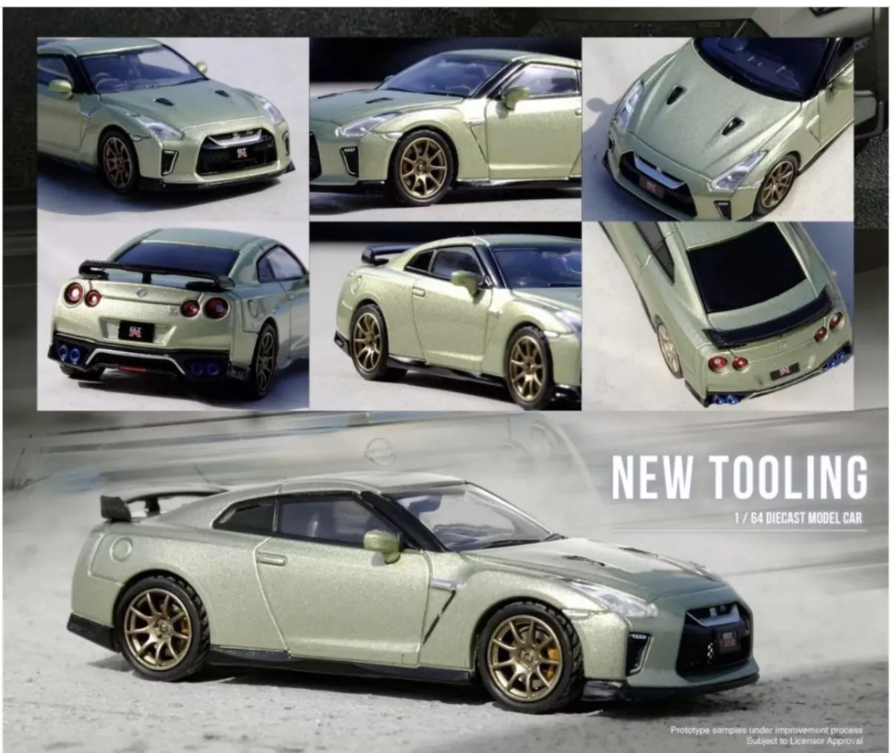 Inno64 1:64 Nissan GT-R R35 (Millennium Jade) Diecast Model Car IN64-R35-MJADE